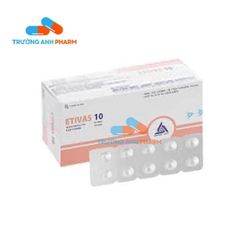 Thuốc Etivas 10 - Hộp 10 vỉ x 10 viên